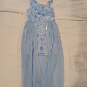 Rare Editions Light Blue Sequin Dress